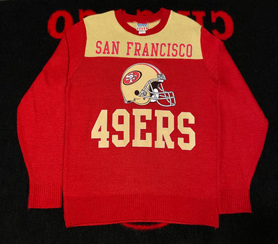 SAN FRANCISCO 49ERS L/S SWEATER " KNITTED"