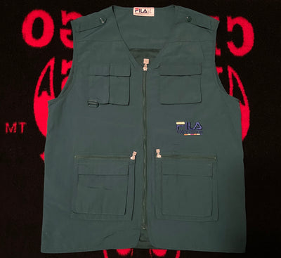 VINTAGE FILA EXPEDITION VEST "FULLY INVESTED"