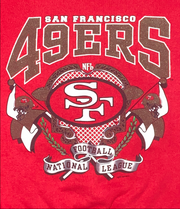 VINTAGE SAN FRANCISCO 49ERS CREWNECK "GLITTER&GOLD"