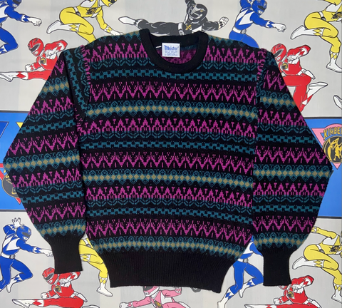 VINTAGE MEISTER KNITTED SWEATER " WHATS POPPIN"