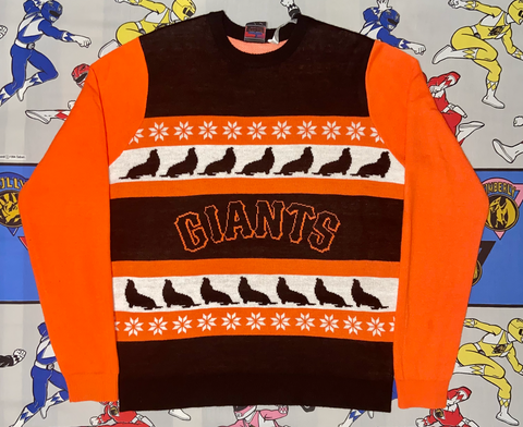Y2K SF GIANTS KNITTED SWEATER "OG MASCOTS"