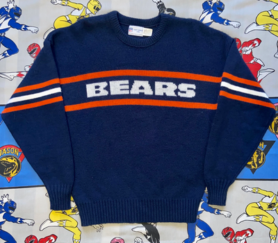 VINTAGE CHICAGO BEARS KNITTED SWEATER "DEFENSIVE SCHEMES"
