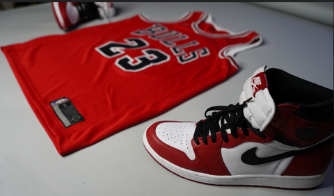 NBA Bulls 23 Michael Jordan Red Nike Swingman Youth Jersey