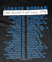 VINTAGE LORRIE MORGAN  TOUR TEE "MUSIC AND ME"