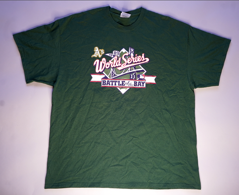 VINTAGE OAKLAND A'S TEE "BATTLE OF THE BAY"